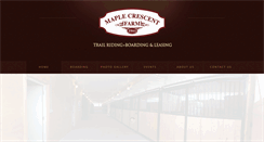 Desktop Screenshot of maplecrescentfarm.com