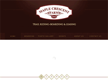 Tablet Screenshot of maplecrescentfarm.com